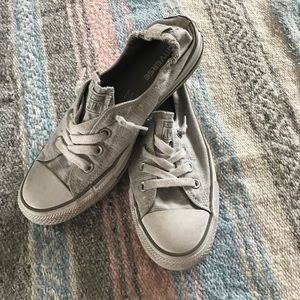 Light Gray Slip on Converse